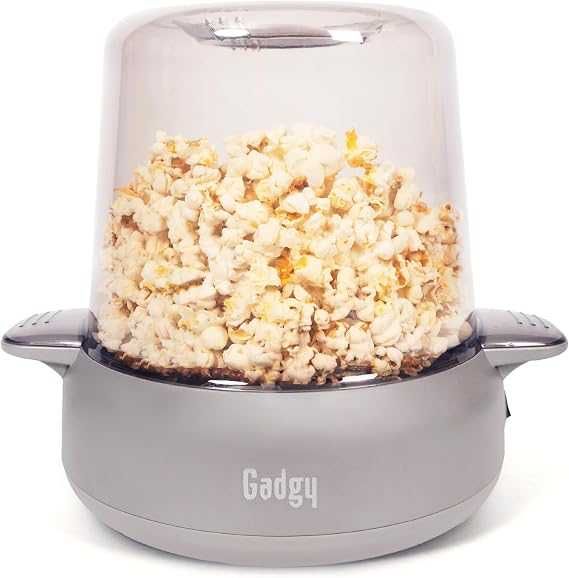 Gadgy Maszyna do Popcornu 5L – Zintegrowane Mieszadło – Szybki Popcorn w 5 Minut