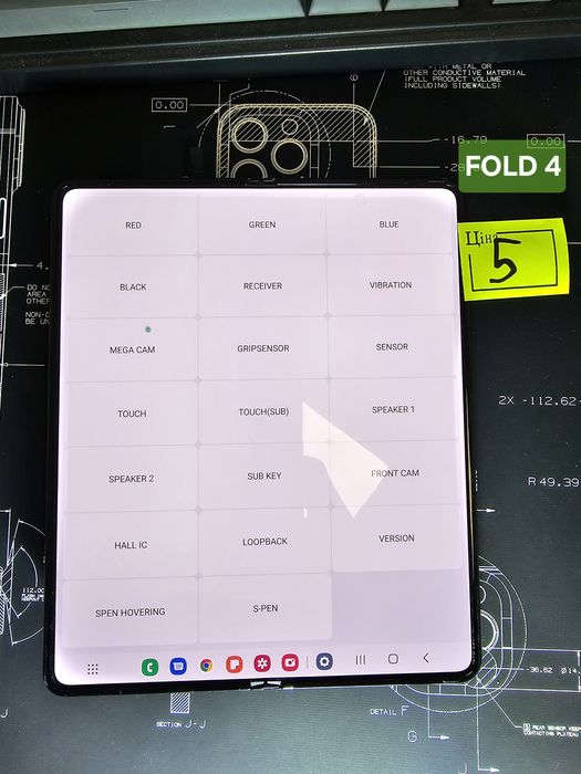 Дисплеї Samsung Galaxy Fold 3/4/5/6 з дефектами