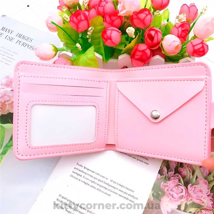 Дитячий гаманець Cinnamoroll сінаморол hello kitty на кнопці блакитний