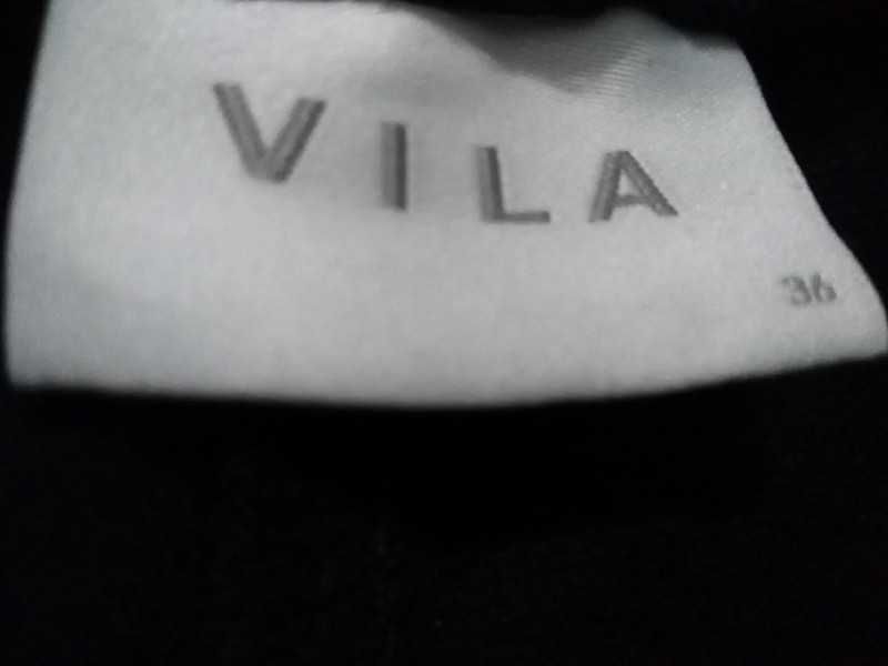 Nowe spodnie Vila 36 S 8 Woskowane luźne ekoskóra skaja czarne