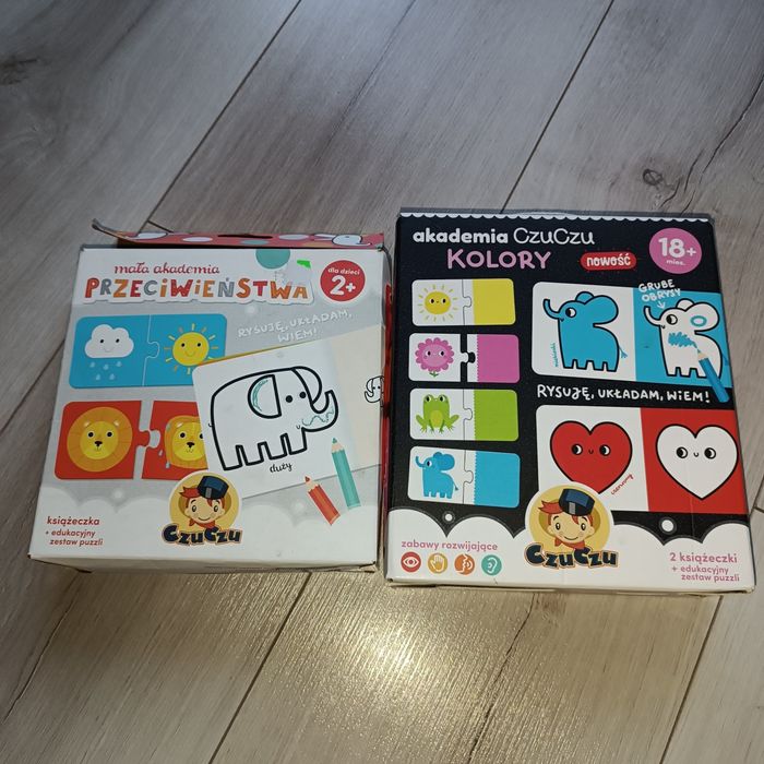 Zestaw edukacyjny CzuCzu Akademia | Kolory 18m+ & Przeciwieństwa 2+