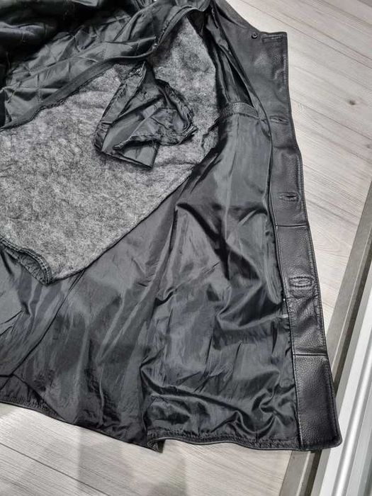 Kurtka skórzana męska skóra czarna roz XL