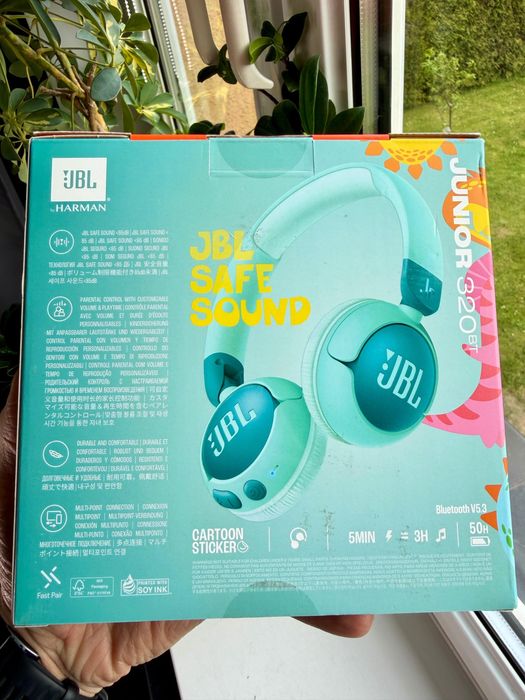 Słuchawki nauszne JBL JR 320 BT Zielony