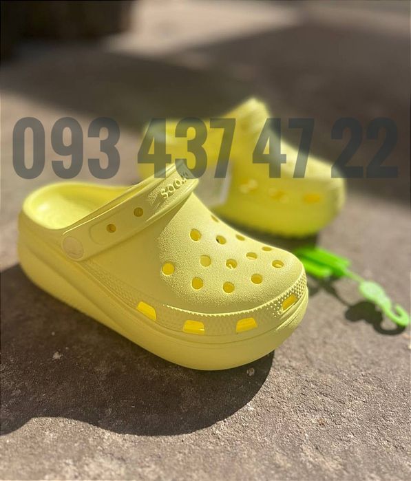 Дитячі Крокси Сабо на Платформі Crocs Classic Cutie Clog SULPHUR Crocs