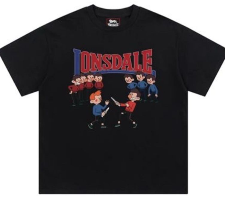 Мужские футболки Lonsdale London Fight spider logo  унисекс лонсдейл