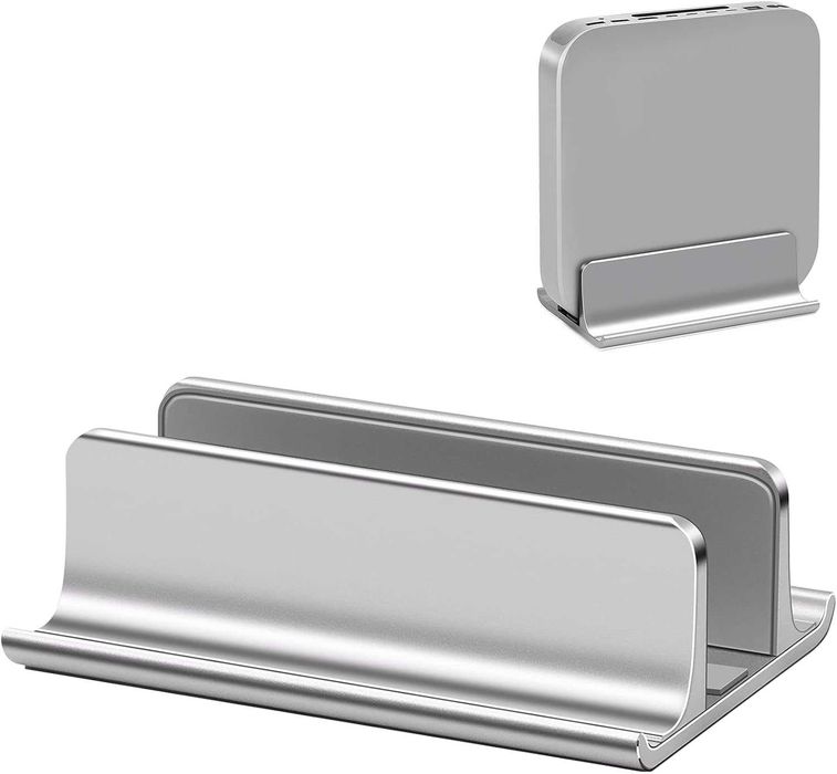 VAYDEER – Aluminiowy pionowy stojak 3‑w‑1 do laptopa, MacBooka, iPada i tabletów