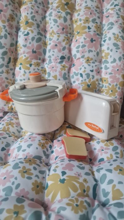 Mini tefal toster i szybkowar garnek agd dla dzieci