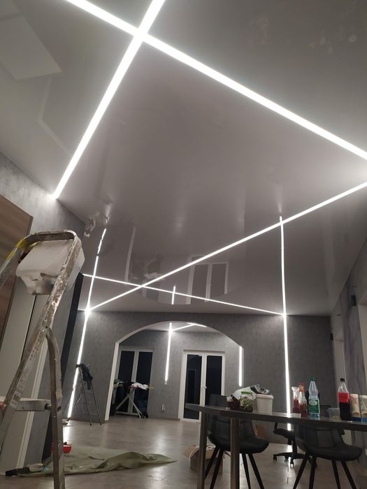 Монтаж натяжних стель любої складності за помірну ціну