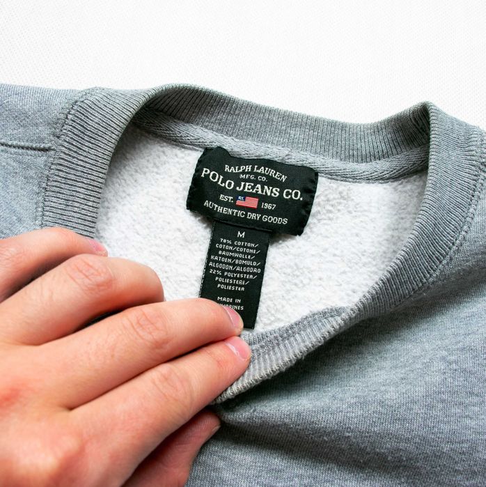 Ralph Lauren distressed logo bluza M loose fit
