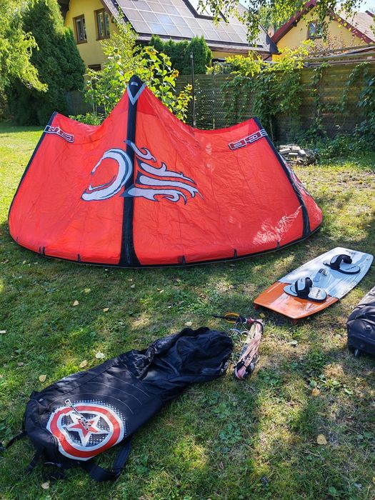 Zestaw do kitesurfingu cabrina 9m bar pompka deska