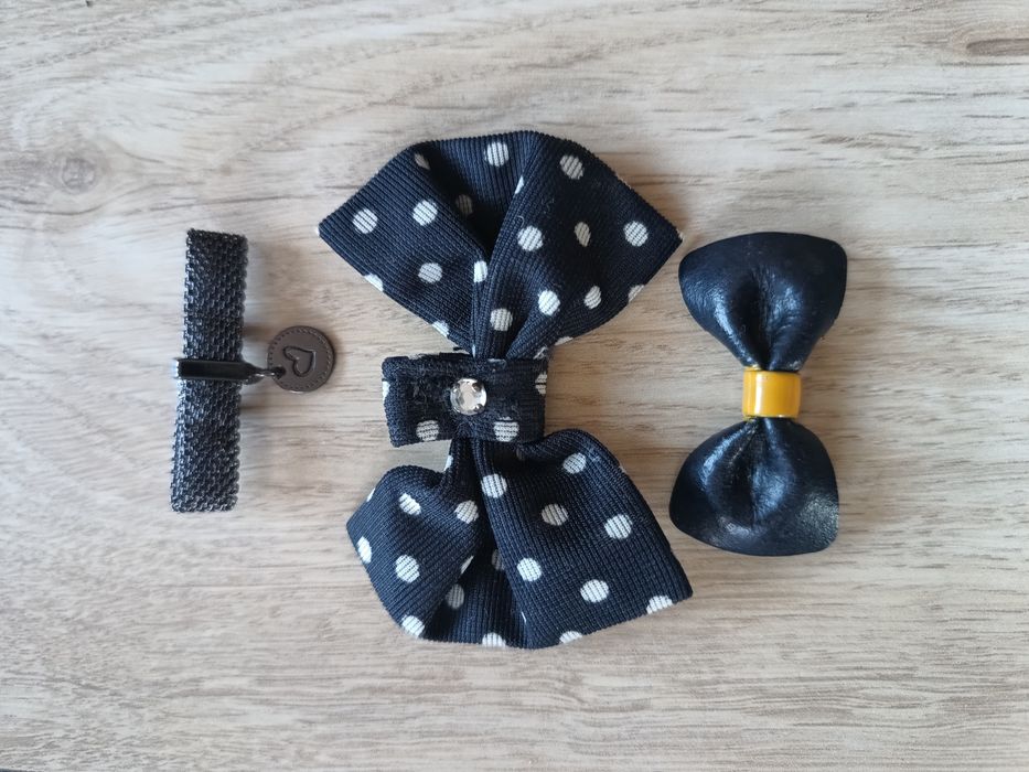 Zestaw broszek - 3 sztuki. Broszki kokardki.