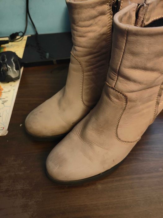 Zara erepons efektowne buty  botki   r.38/39 przód cieniowany