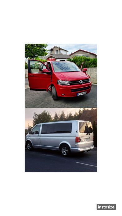 Wynajem  busów 8 i 9 osobowych volkswagen transporter i caravelle