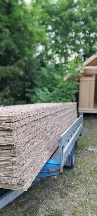 Płyta trzcinowa mata trzcina izolacja naturalna dach z trzciny