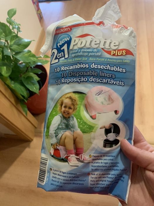 Redutor /bacio/sanita  marca Potette com sacos  impecável