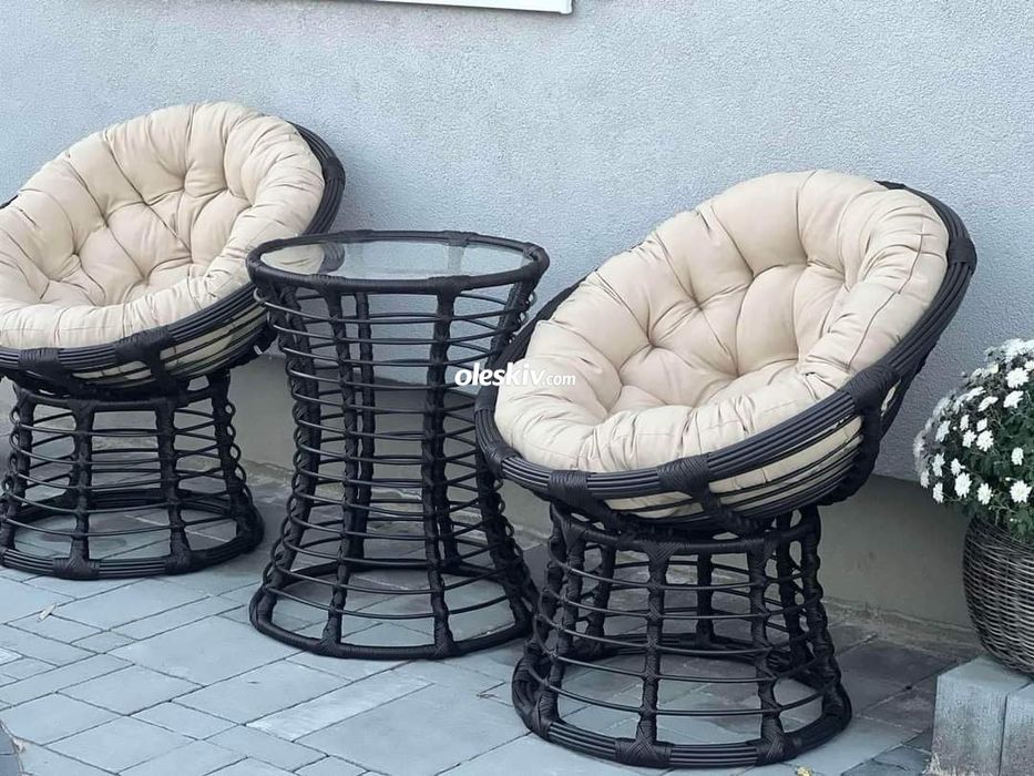 Садові меблі. Набір меблів з ротангу
