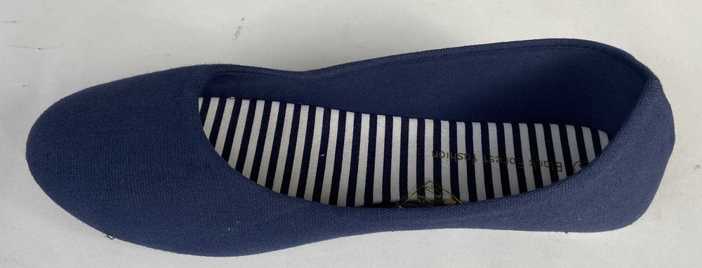 Granatowe materiałowe baleriny rozm.37 (T140)