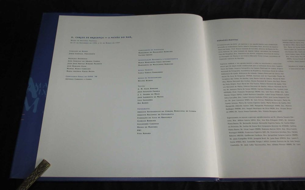 Livro D. Carlos de Bragança Paixão do Mar Expo 98