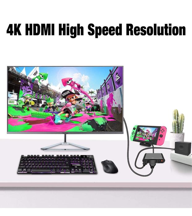 Stacja dokująca do TV HDMI 4K Nintendo OLED USB C