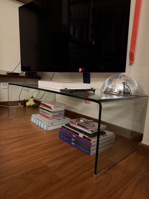 Mesa de Centro Retangular em Vidro Temperado (110x55 cm) Endil