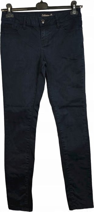 Zero fajne granatowe jeansowe spodnie rozm. 38