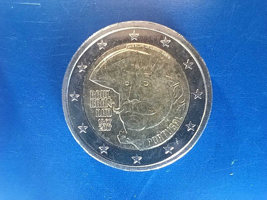 Moeda 2 Euros com Defeito