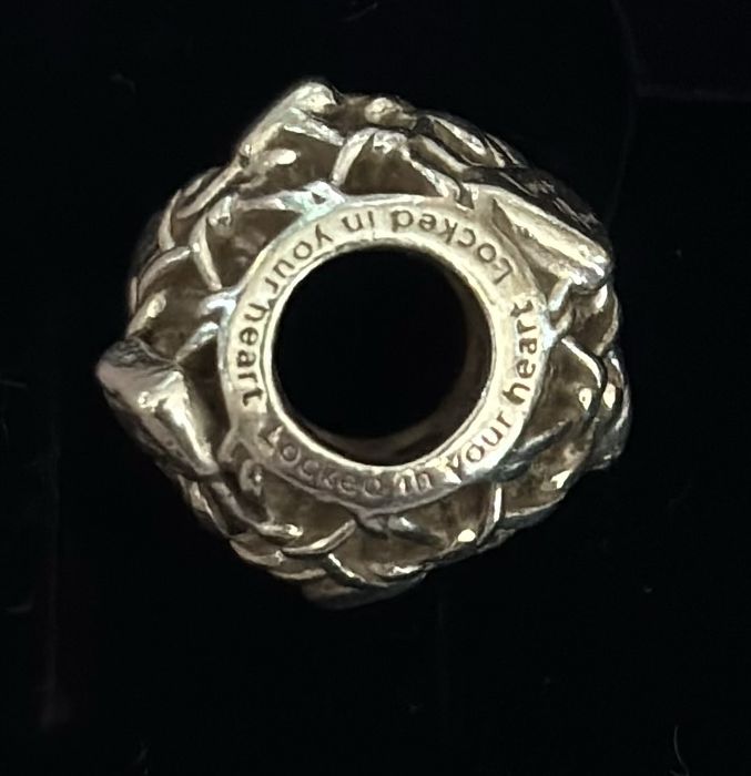 Pandora Charms zawieszka serce kłódka love srebro 925