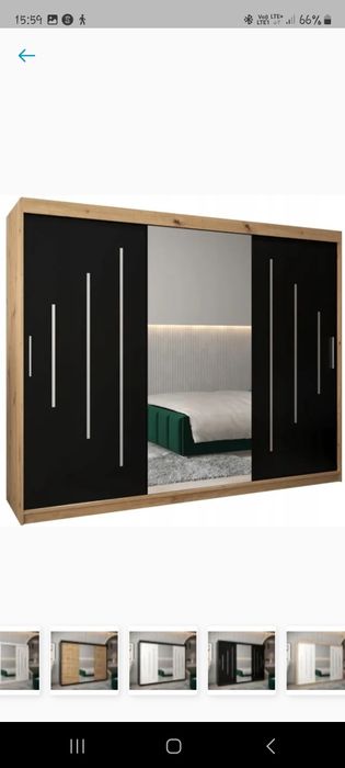 Duża szafa z lustrem