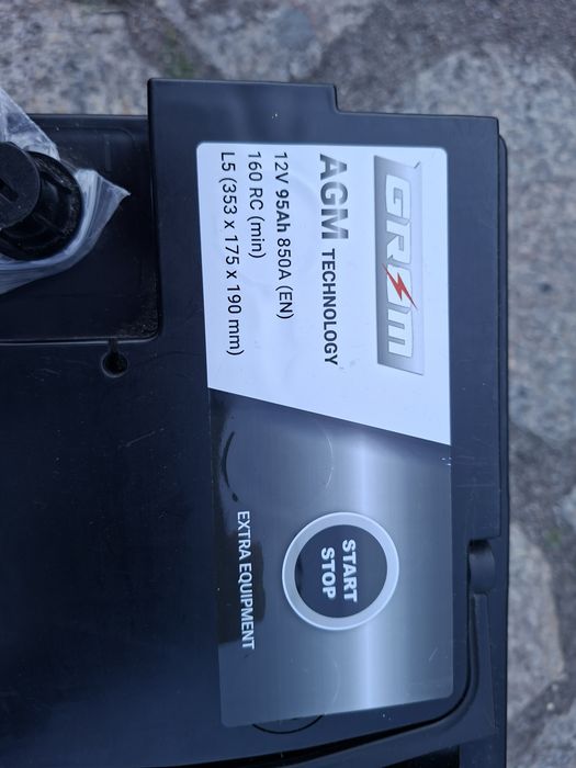 Akumulator NOWY grom premium 95 AH AGM 850A  12V