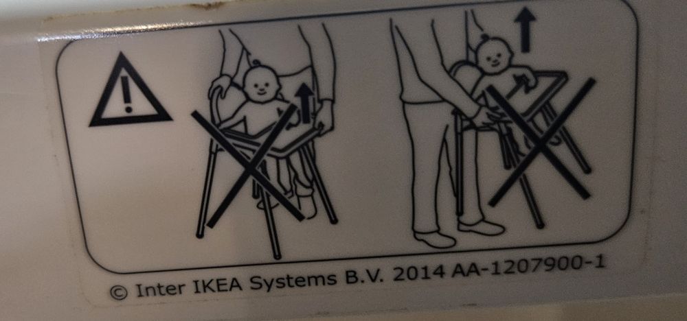 Cadeira de Refeição para Bebé IKEA ANTILOP – Em Bom Estado