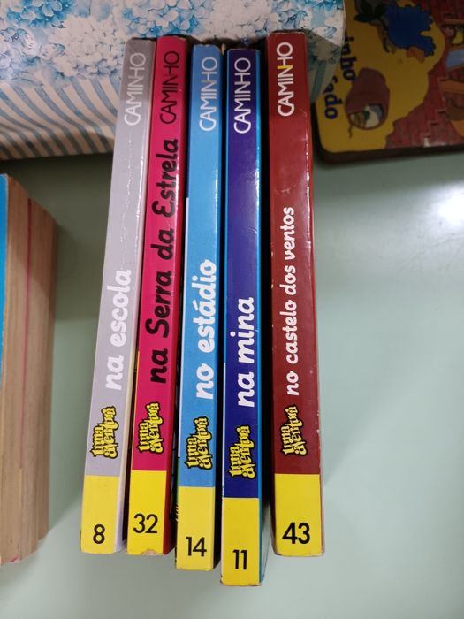 5 livros "uma aventura" usados portes incluidos