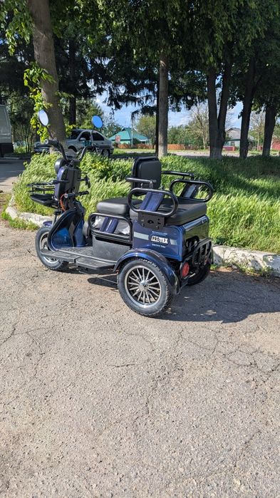 Електротрицикл потужність 1200 вт 60 км на заряді нові гарантія 12 міс