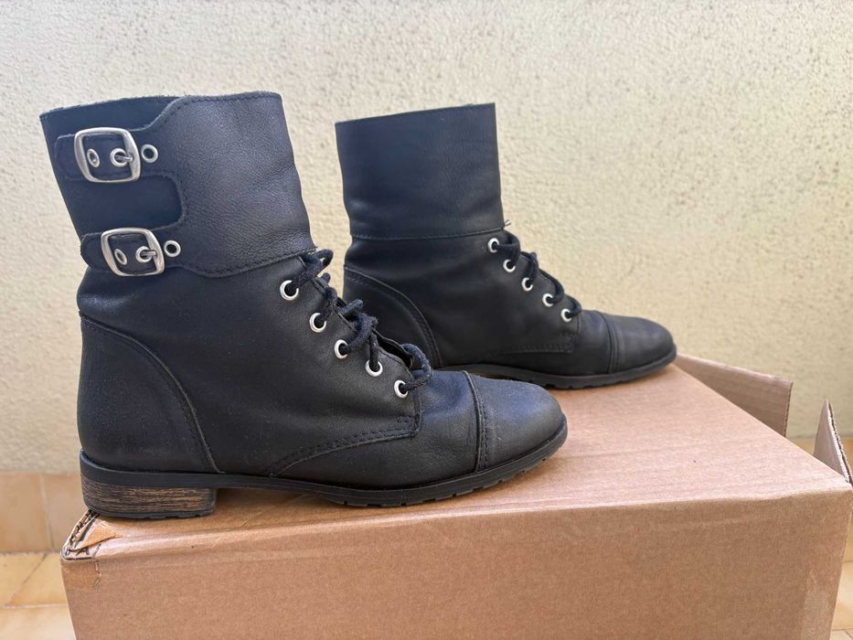 Botas pretas pele Pull & Bear