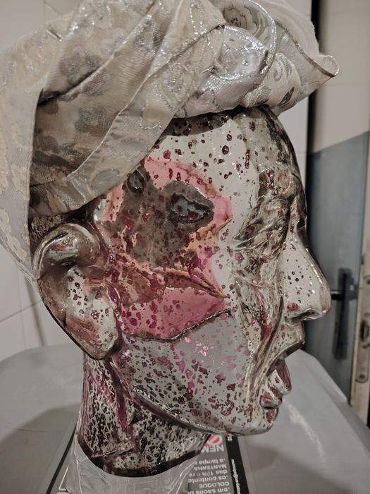 Cabeça de estilo em vidro