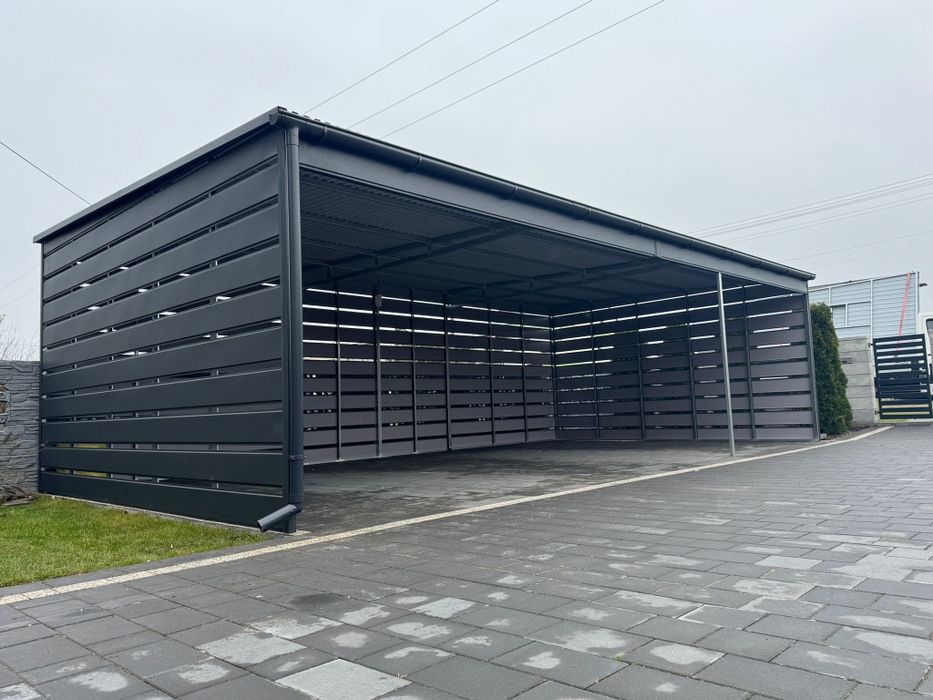Garaż blaszany wiata garażowa 9x5m