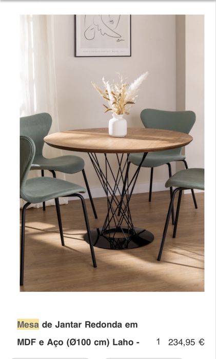 Mesa de jantar redonda (Sklum)