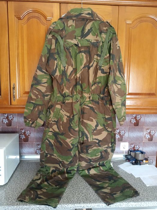 Fato macaco camuflado militar Exército Holandês KL macacão DPM