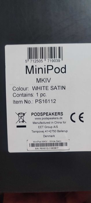 Colunas MiniPod - Podspeakers - Scandyna MK4