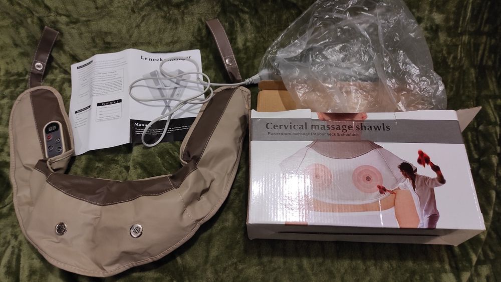 Масажер для спини і плечей. Електричний. 220v.