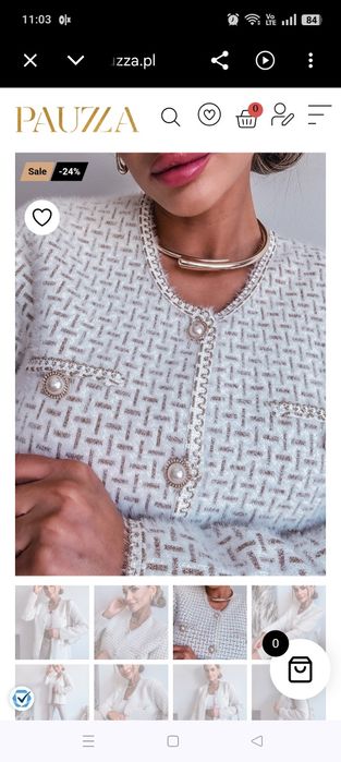 Sweterek PAUZZA wizytowy elegancki  sweter PREMIUM xl xxl