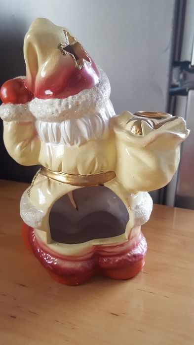 Stary Świąteczny Lampion Mikołaj