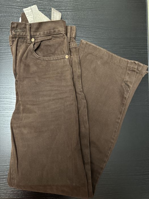 Джинси коричневі, S розмір, Bershka