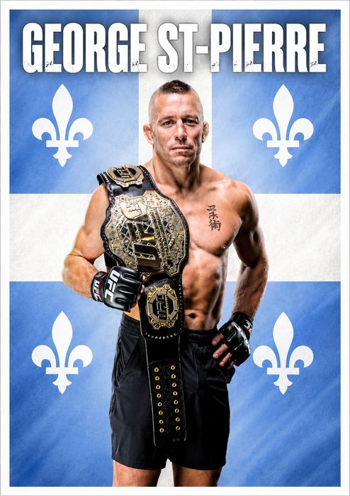 Lote 8 Posters lutadores MMA