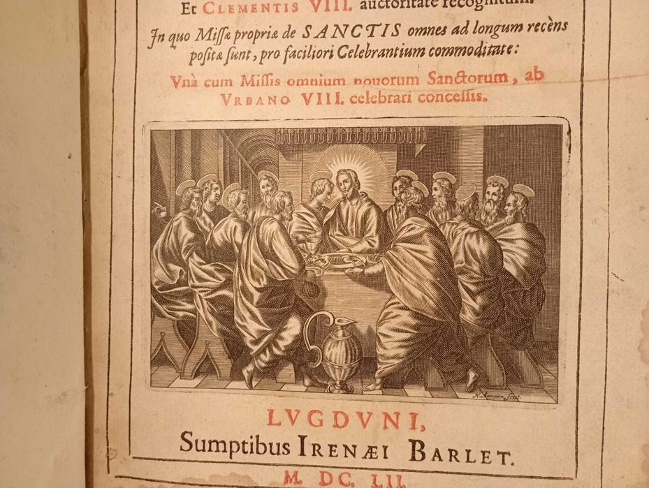 Starodruk 1652 Missale Romanum - Ryciny - Mszał - Łacina - Katolicyzm