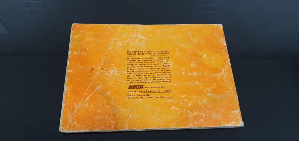 Livro de instruções Fiat 127