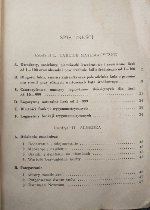 Matematyka. Wzory, definicje i tablice