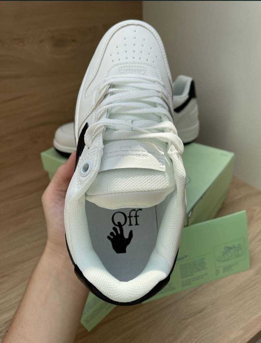 Кросівки Off-White / Out Of Office / оф вайт white/black