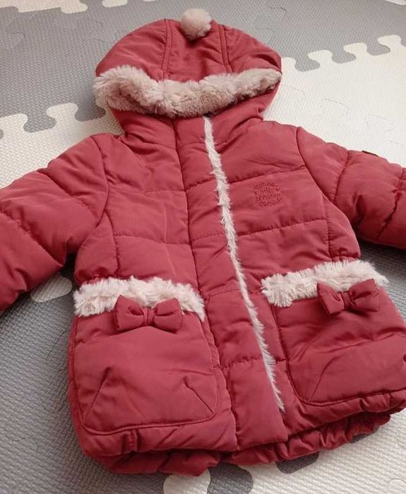 Kurtka niemowlęca z futerkiem C&A baby 68