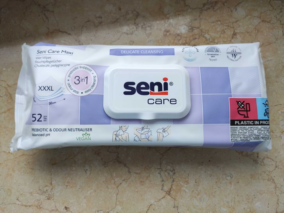 Chusteczki Senicare XXXL mokre nawilżane pielęgnacyjne - szt 2.