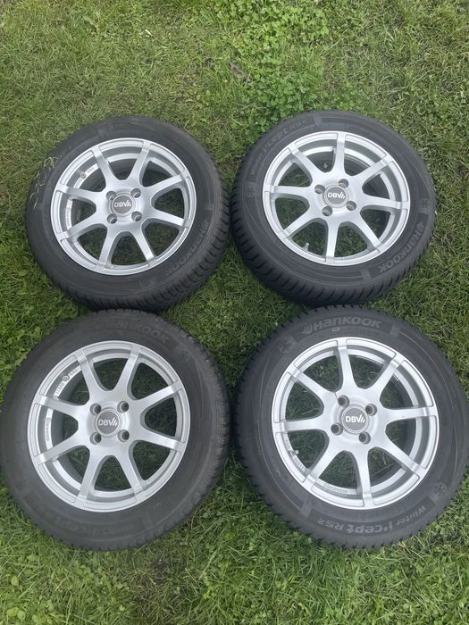 Komplet Kół Aluminiowych DBV Smart 15cali+Opony Hankook RS2 165/65R/15